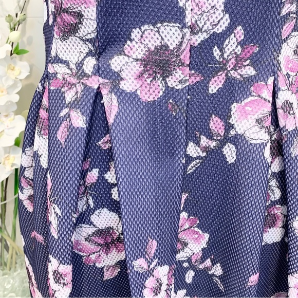 Torrid Skater Dress Purple Floral Sleeveless 16 - Picture 8 of 16